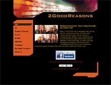Tablet Screenshot of 2goodreasons.com